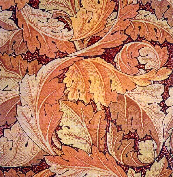 William Morris's nature-inspired textiles whisper of wabi-sabi.